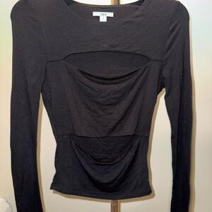 bar III Black Cut Out Bodysuit